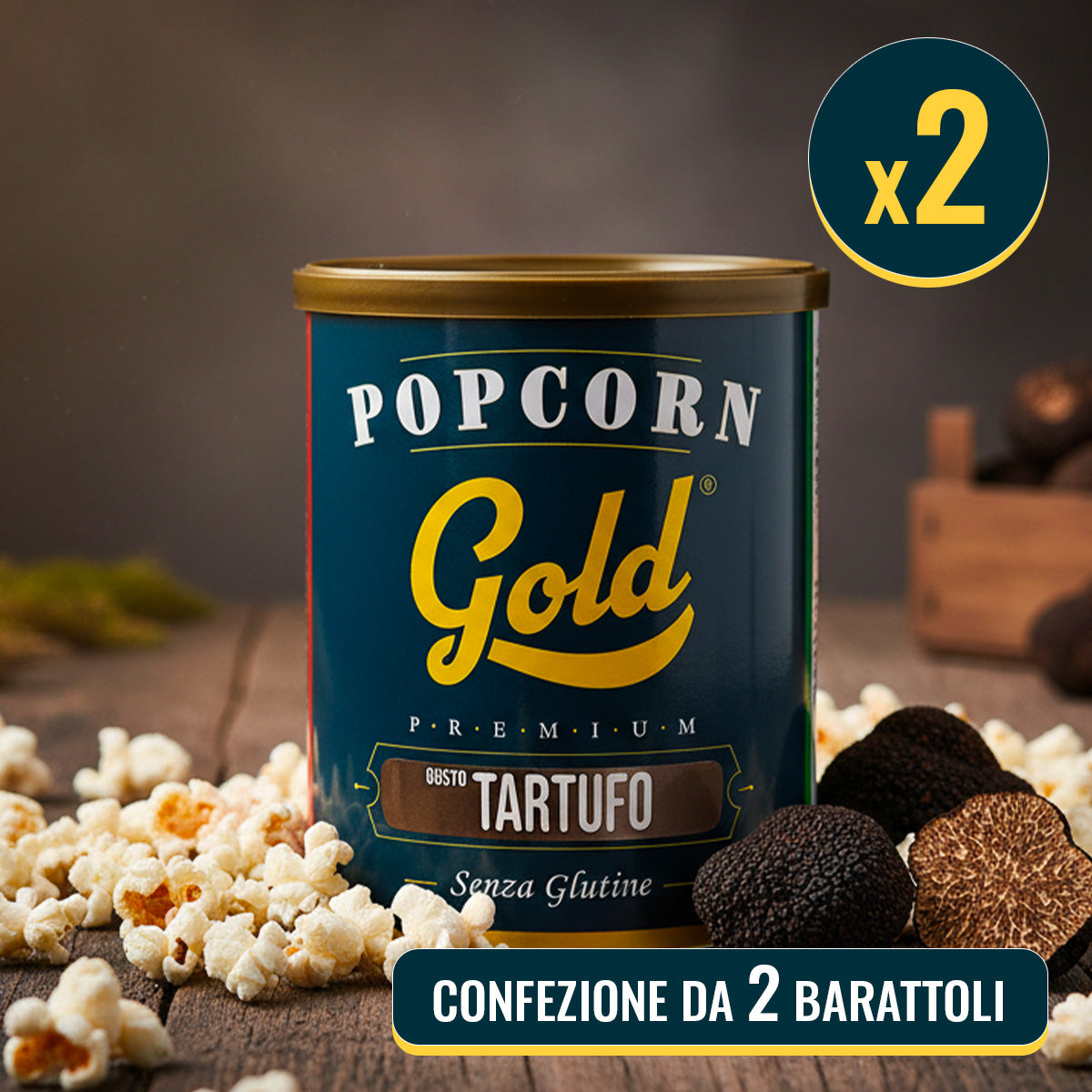POPCORN GOLD TARTUFO - 2 BARATTOLI