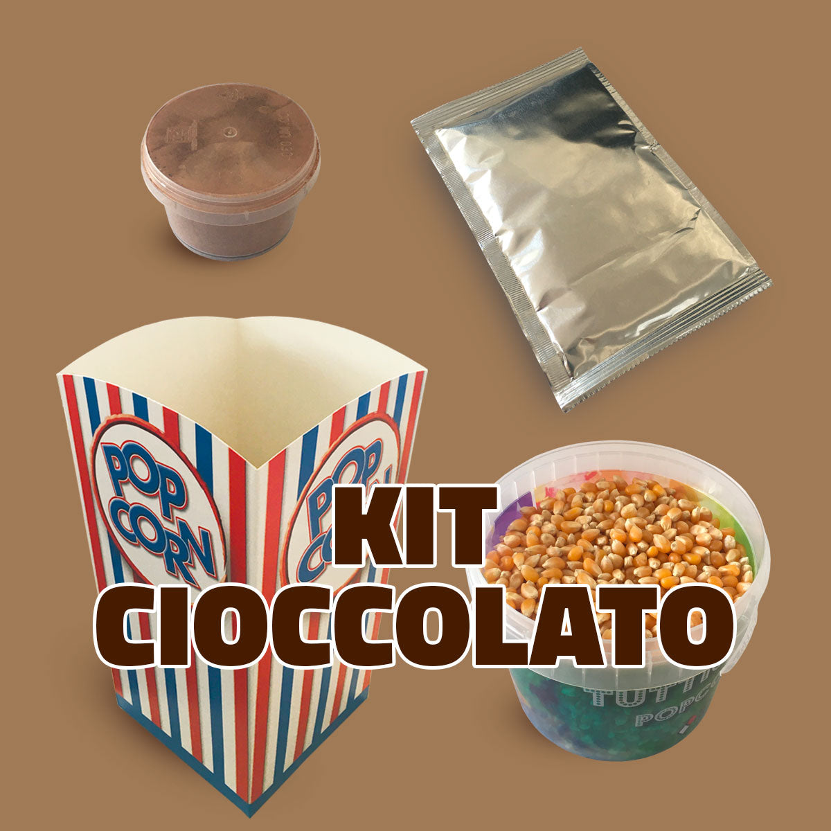 KIT INGREDIENTI PER POPCORN AL CIOCCOLATO
