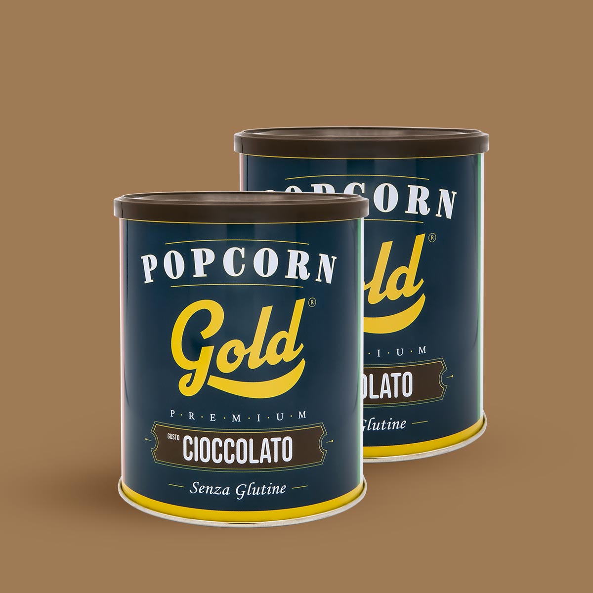 POPCORN GOLD CIOCCOLATO - 2 BARATTOLI