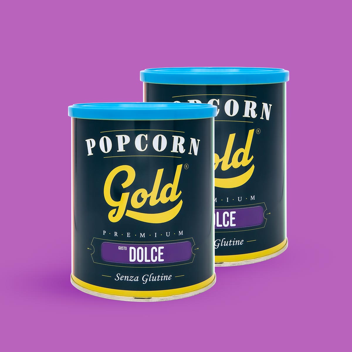POPCORN GOLD DOLCE - 2 BARATTOLI