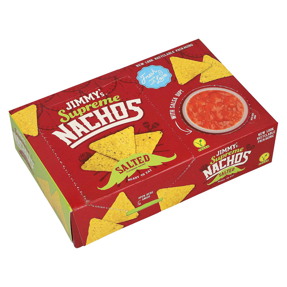 VASCHETTA "NACHOS TO GO" SALATI + SALSA DIP