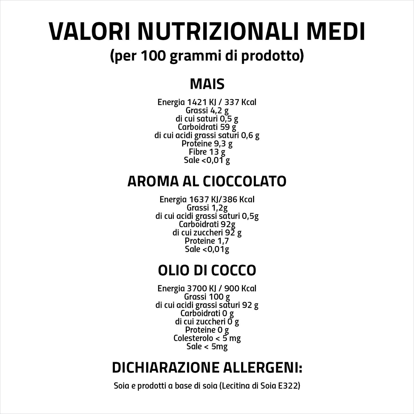 KIT INGREDIENTI PER POPCORN AL CIOCCOLATO