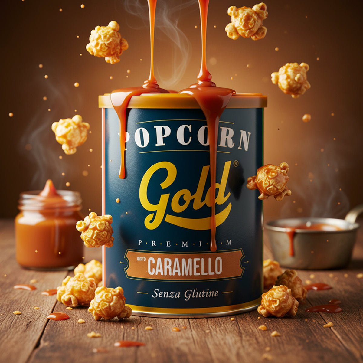 POPCORN GOLD CARAMELLO - 2 BARATTOLI