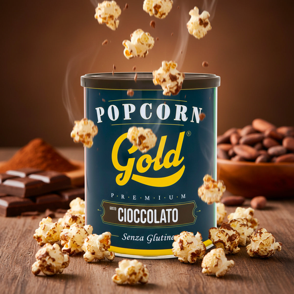 POPCORN GOLD CIOCCOLATO - 2 BARATTOLI