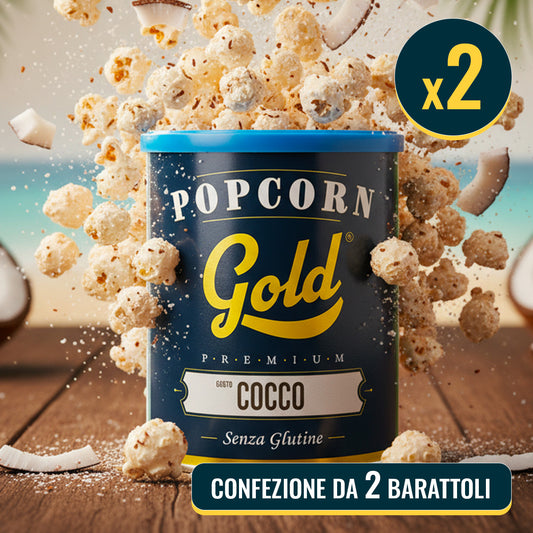POPCORN GOLD COCCO - 2 BARATTOLI