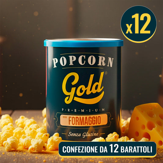 POPCORN GOLD FORMAGGIO - 12 BARATTOLI