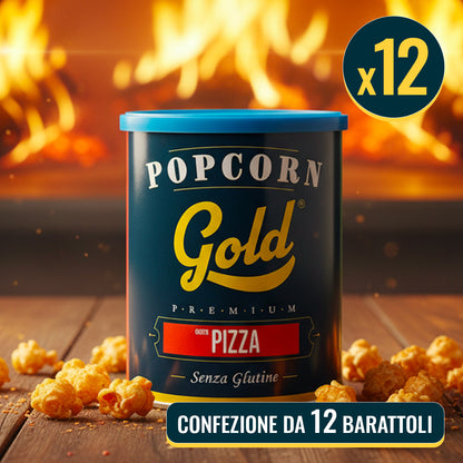 POPCORN GOLD PIZZA - 12 BARATTOLI