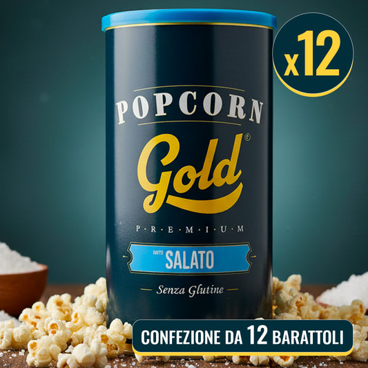 POPCORN GOLD SALATO - 12 BARATTOLI