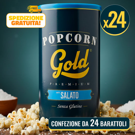 POPCORN GOLD SALATO - 24 BARATTOLI
