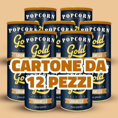 POPCORN GOLD CARAMELLO - 12 BARATTOLI