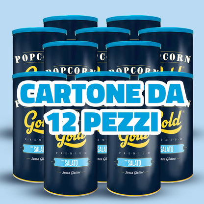 POPCORN GOLD SALATO - 12 BARATTOLI