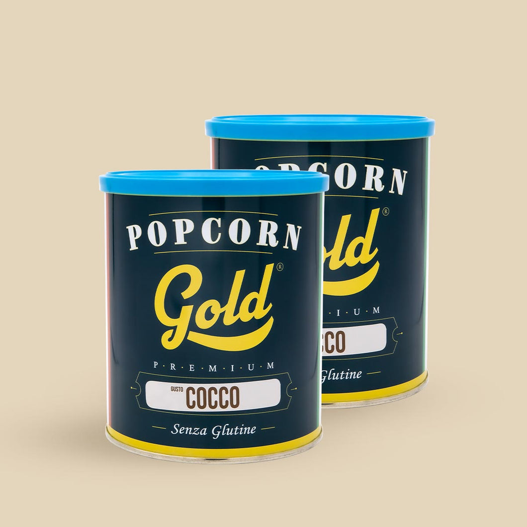 POPCORN GOLD COCCO - 2 BARATTOLI