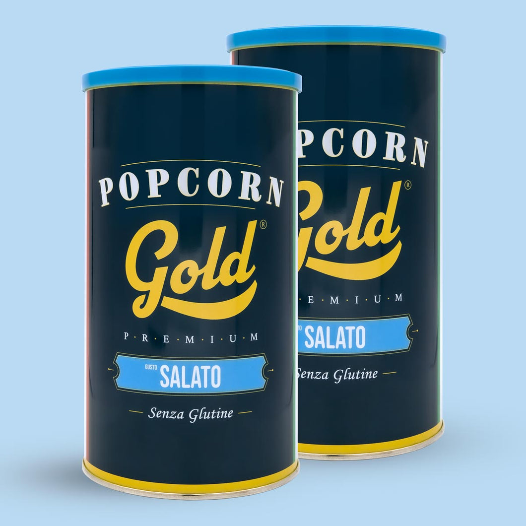 POPCORN GOLD SALATO - 2 BARATTOLI