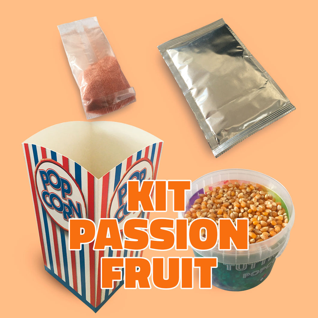 KIT INGREDIENTI PER POPCORN AL PASSION FRUIT