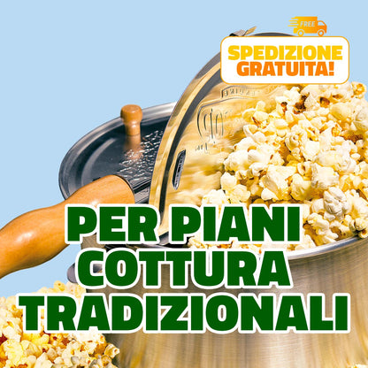 PADELLA POPCORN PER FORNELLO A GAS + STARTER KIT
